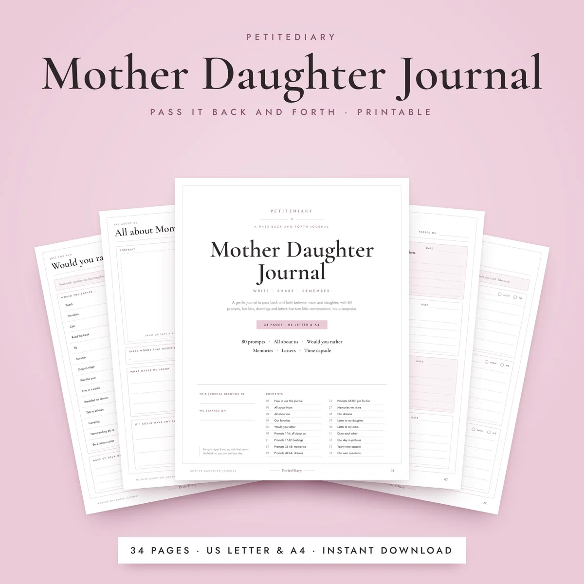 Mother Daughter Journal