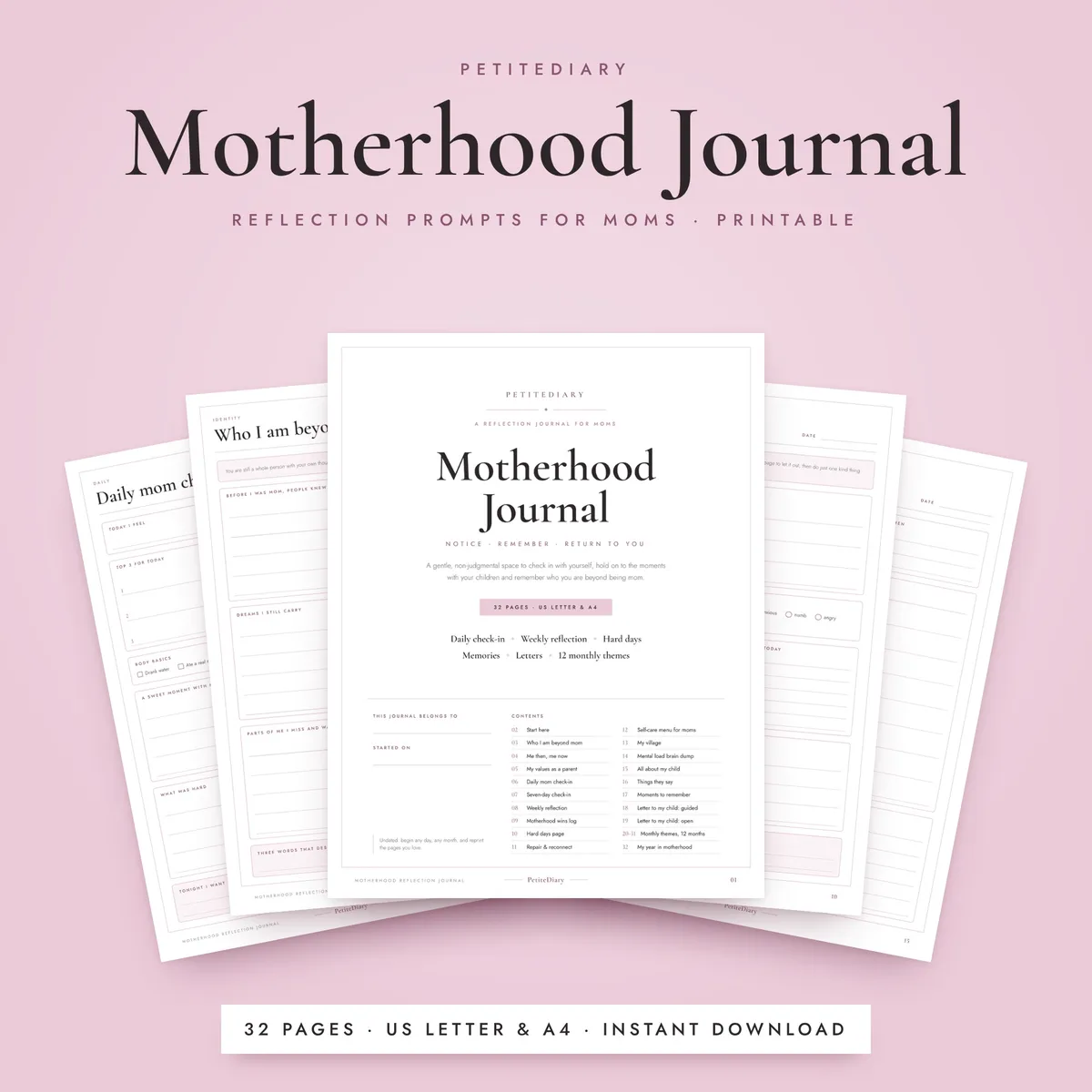 Motherhood Journal for Moms