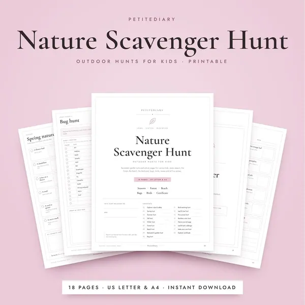 Nature Scavenger Hunt for Kids