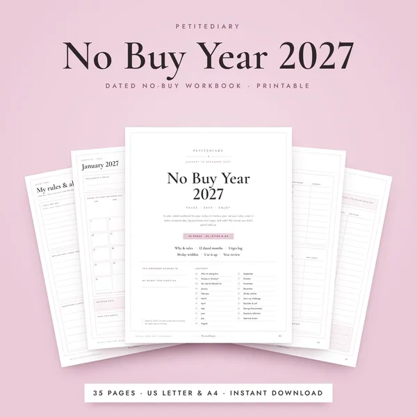 No Buy Year 2027 Workbook