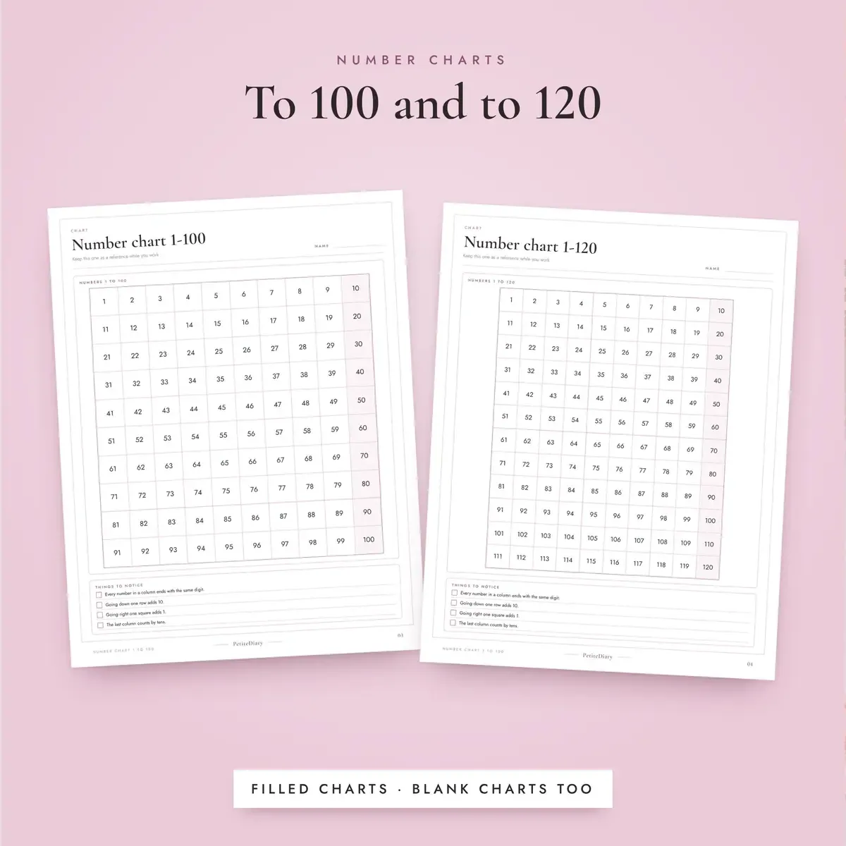 Number Chart 1-100 & 120, image 4