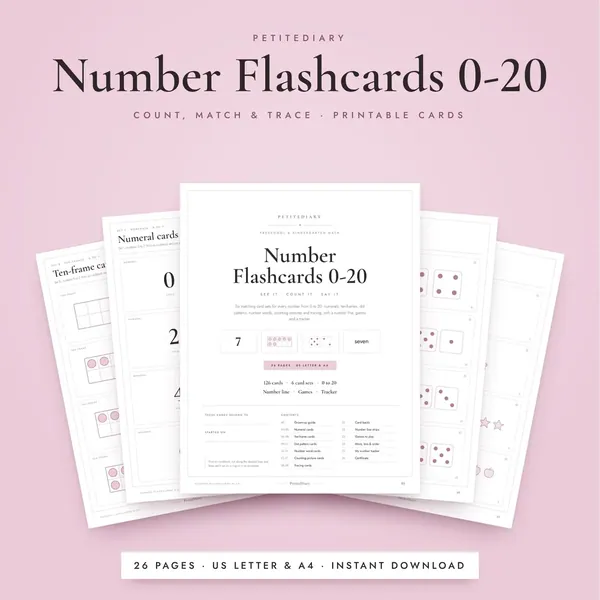 Number Flashcards 0-20