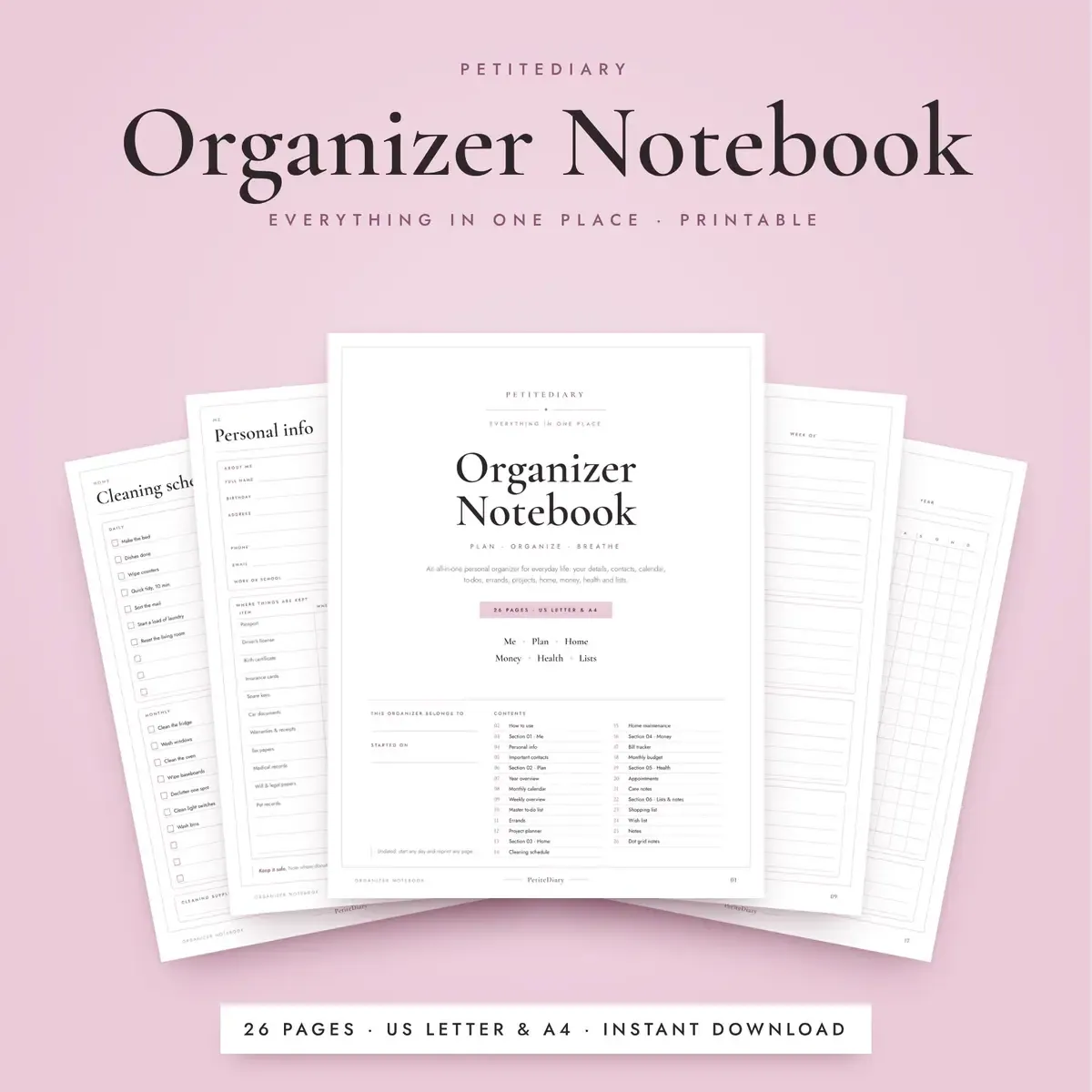 Organizer Notebook
