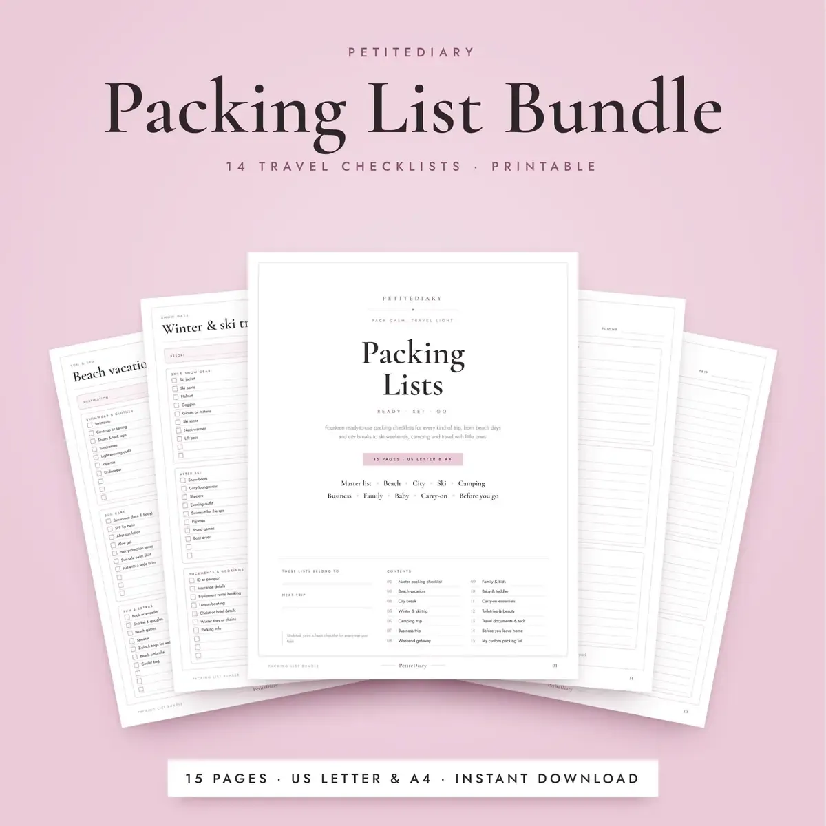 Packing List Bundle