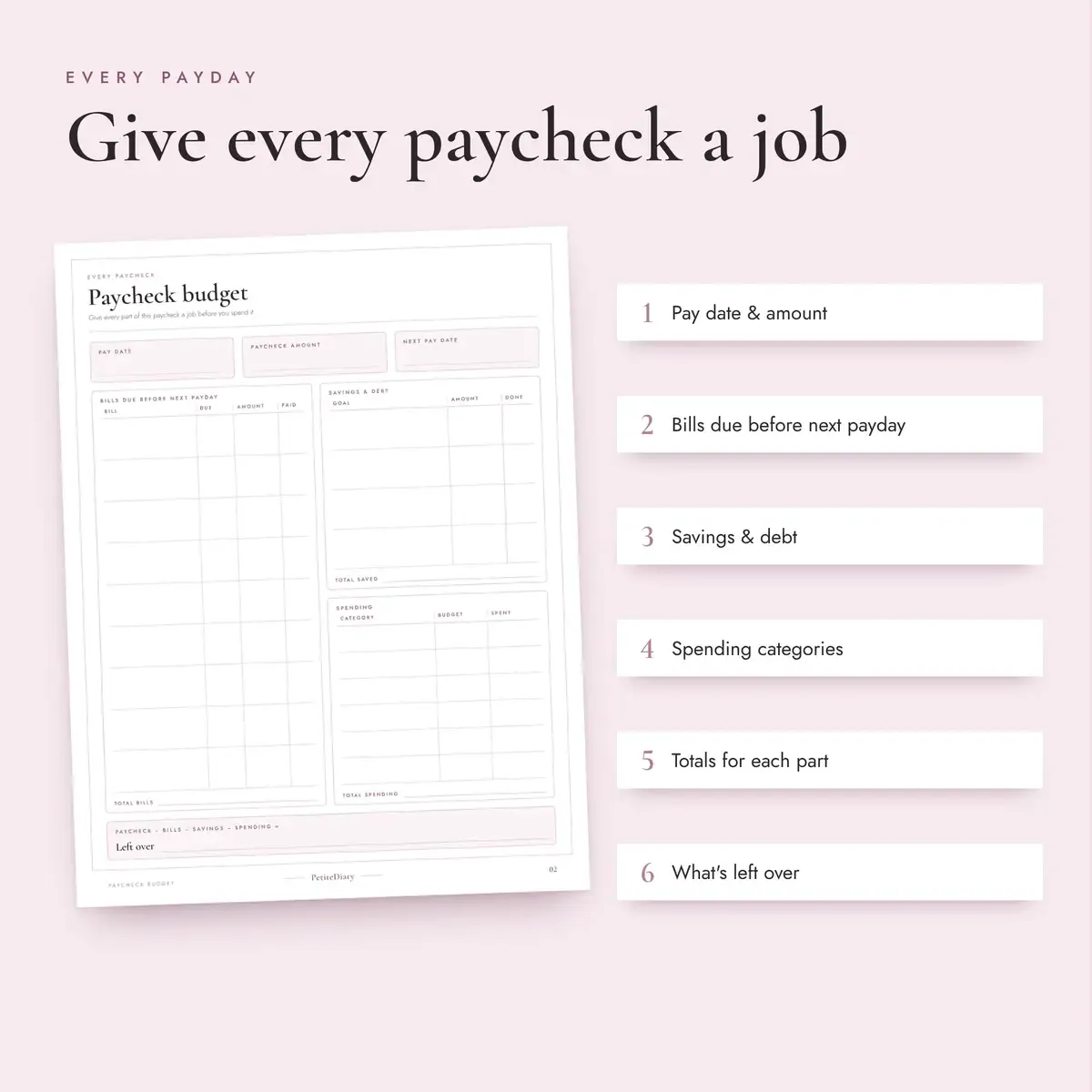 Paycheck Budget, image 3