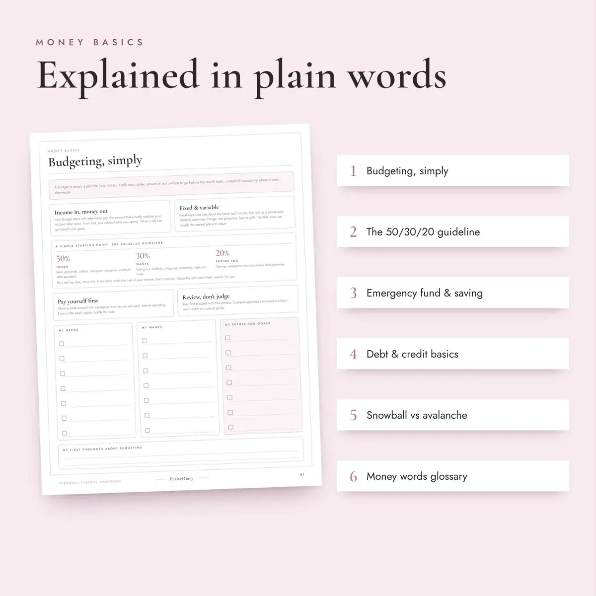 Personal Finance Workbook, image 3