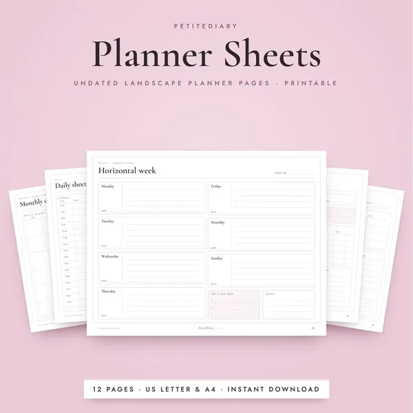 Planner Sheets