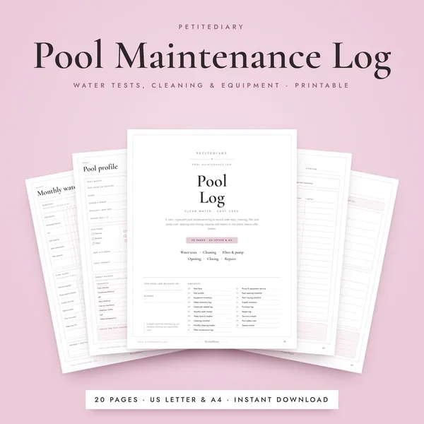 Pool Maintenance Log