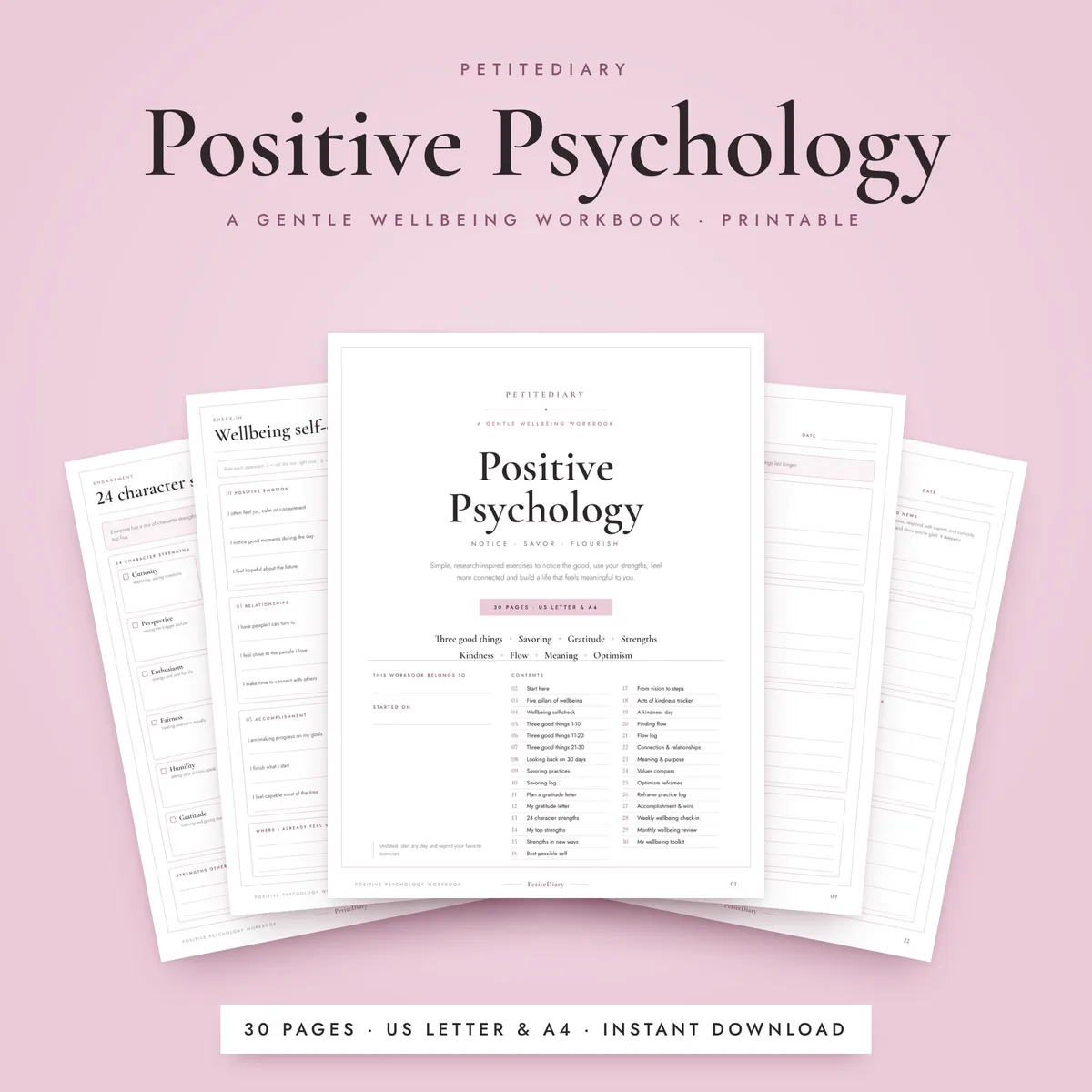 Positive Psychology Workbook