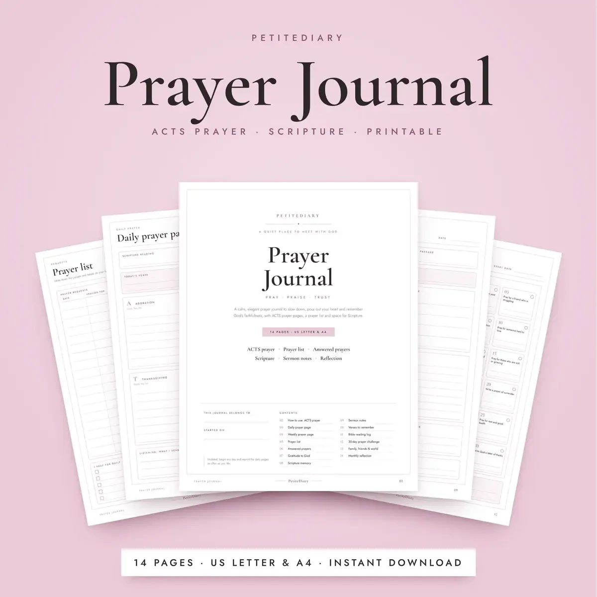 Prayer Journal for Women