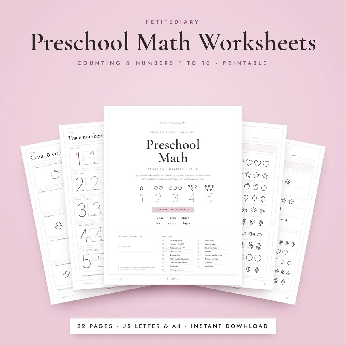 Preschool Math Worksheets