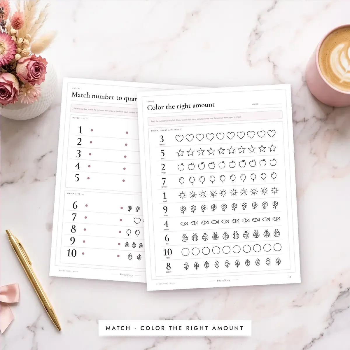 Preschool Math Worksheets, image 5