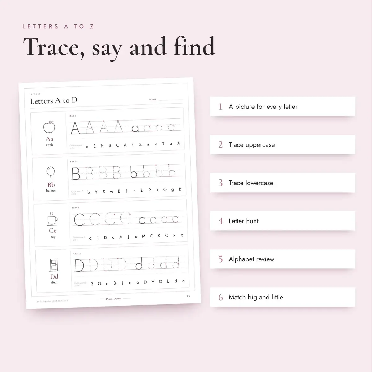 Preschool Worksheets Bundle, image 3