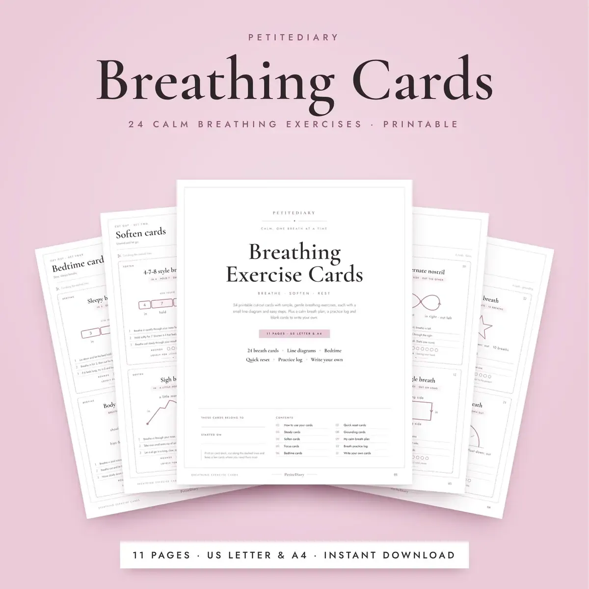 Breathing Exercise Cards