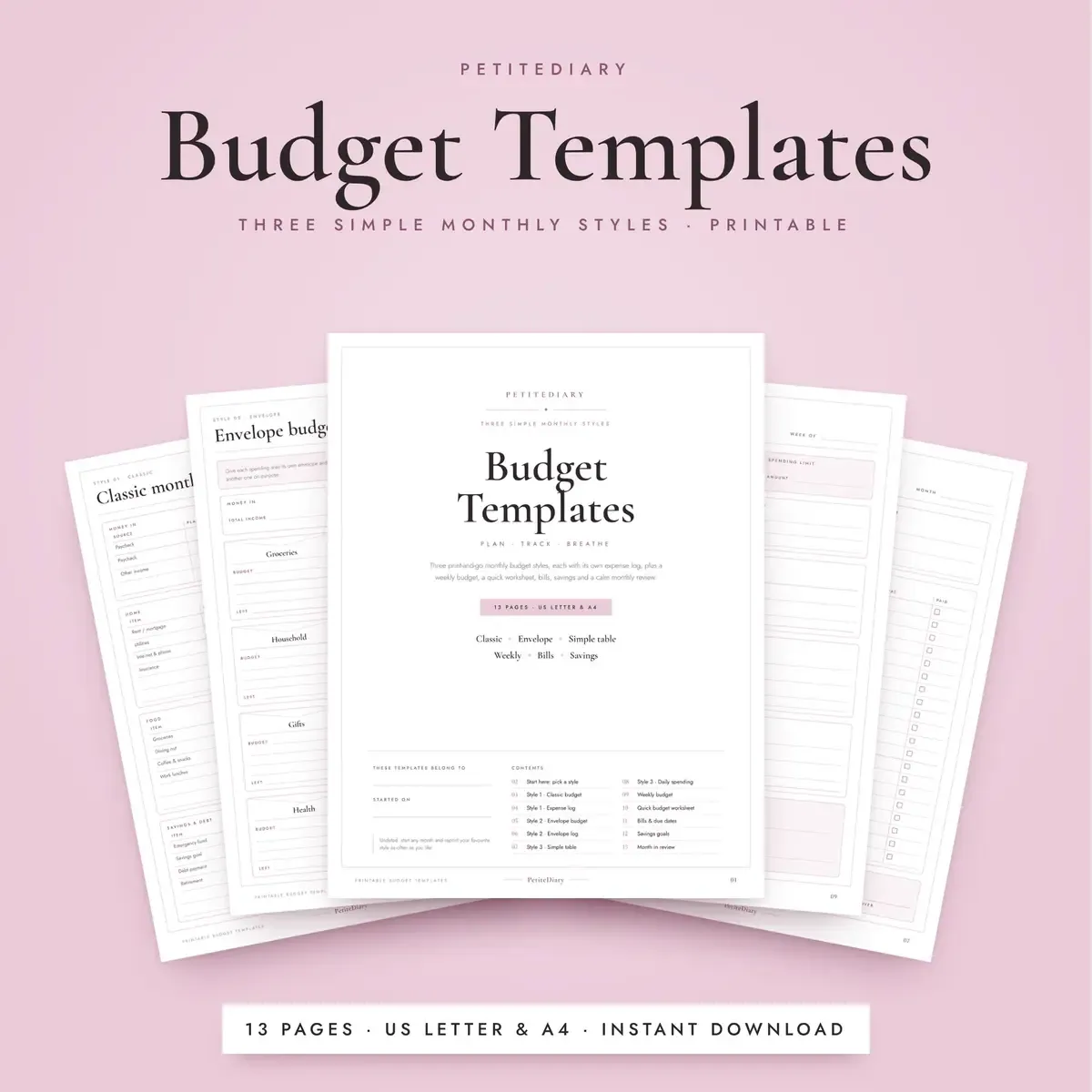 Budget Template Set