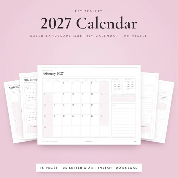 Calendar 2027 Landscape