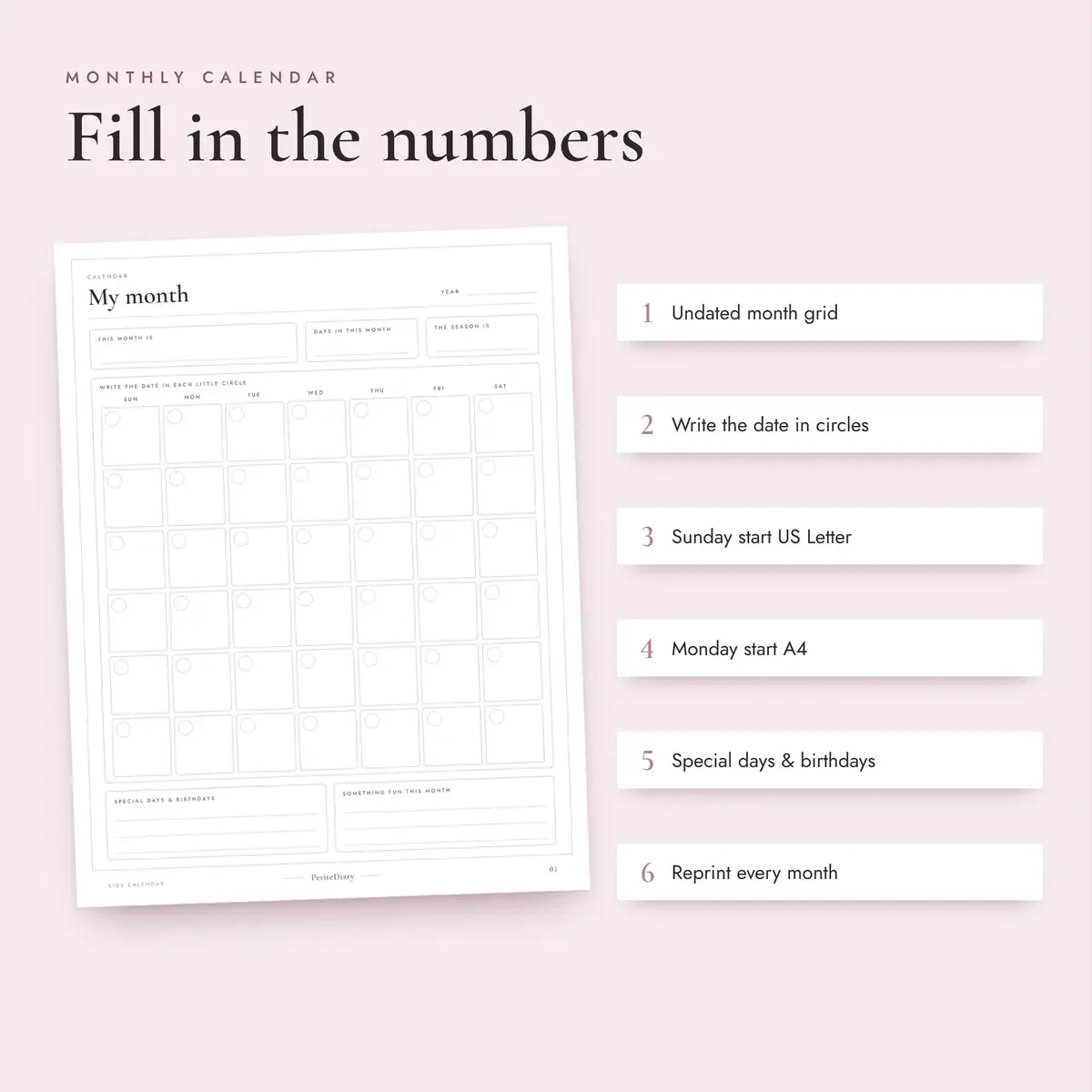 Calendar for Kids, image 3