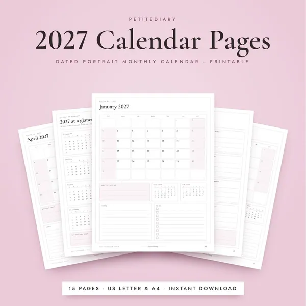Calendar Pages 2027