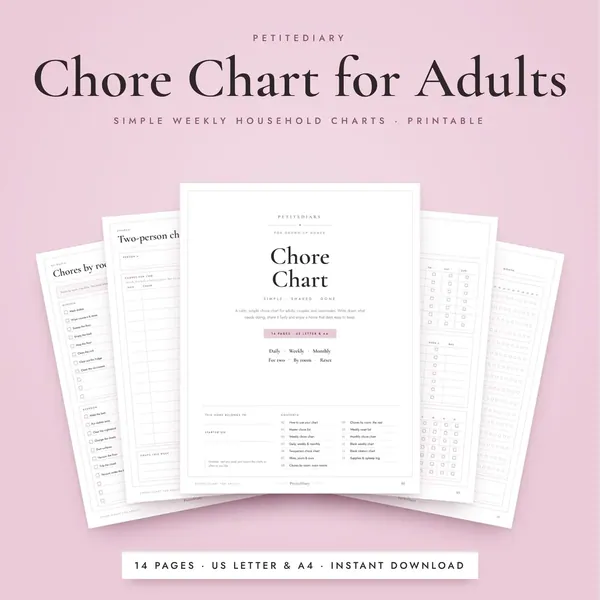 Chore Chart for Adults