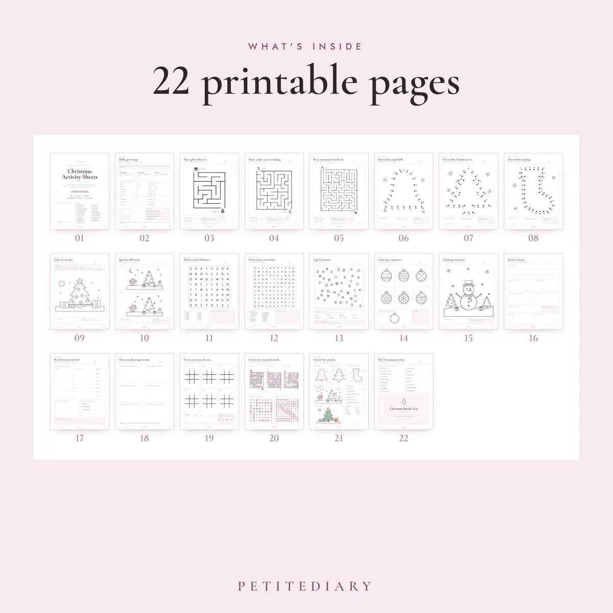 Christmas Activity Sheets for Kids, image 2