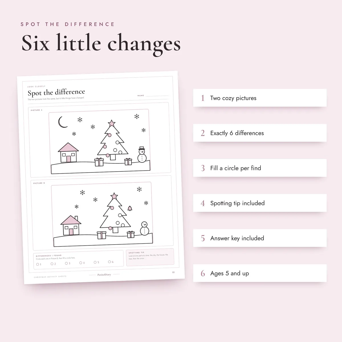 Christmas Activity Sheets for Kids, image 3