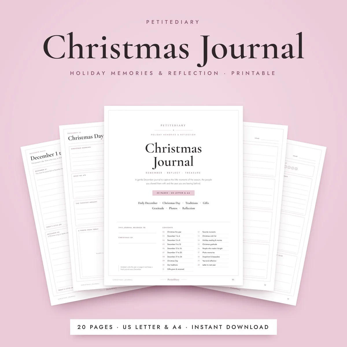 Christmas Journal Pages