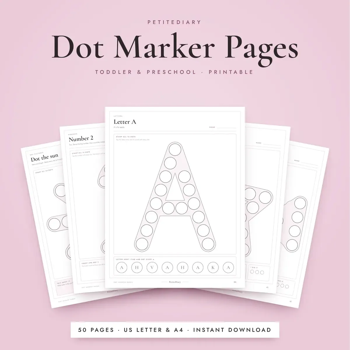 Dot Marker Pages for Toddlers