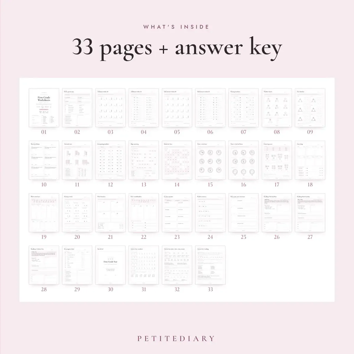 First Grade Worksheets, image 2