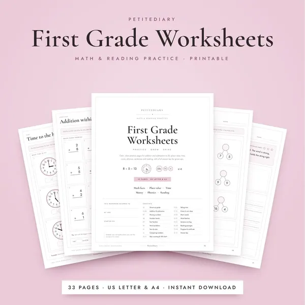 First Grade Worksheets