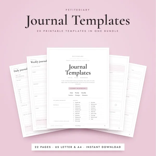 Journal Template Bundle
