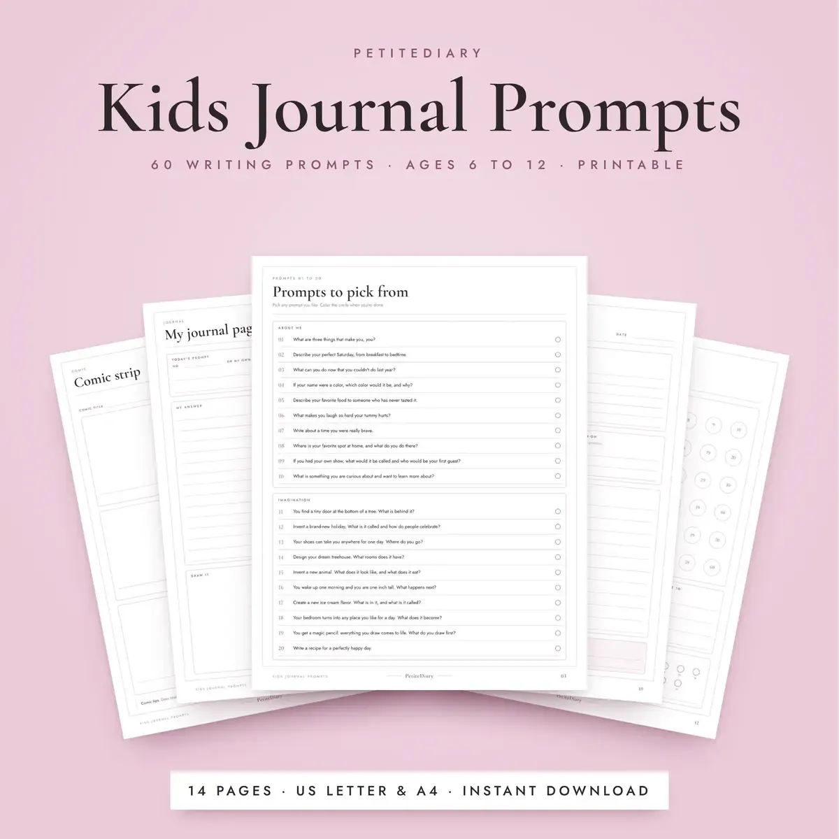 Kids Journal Prompts