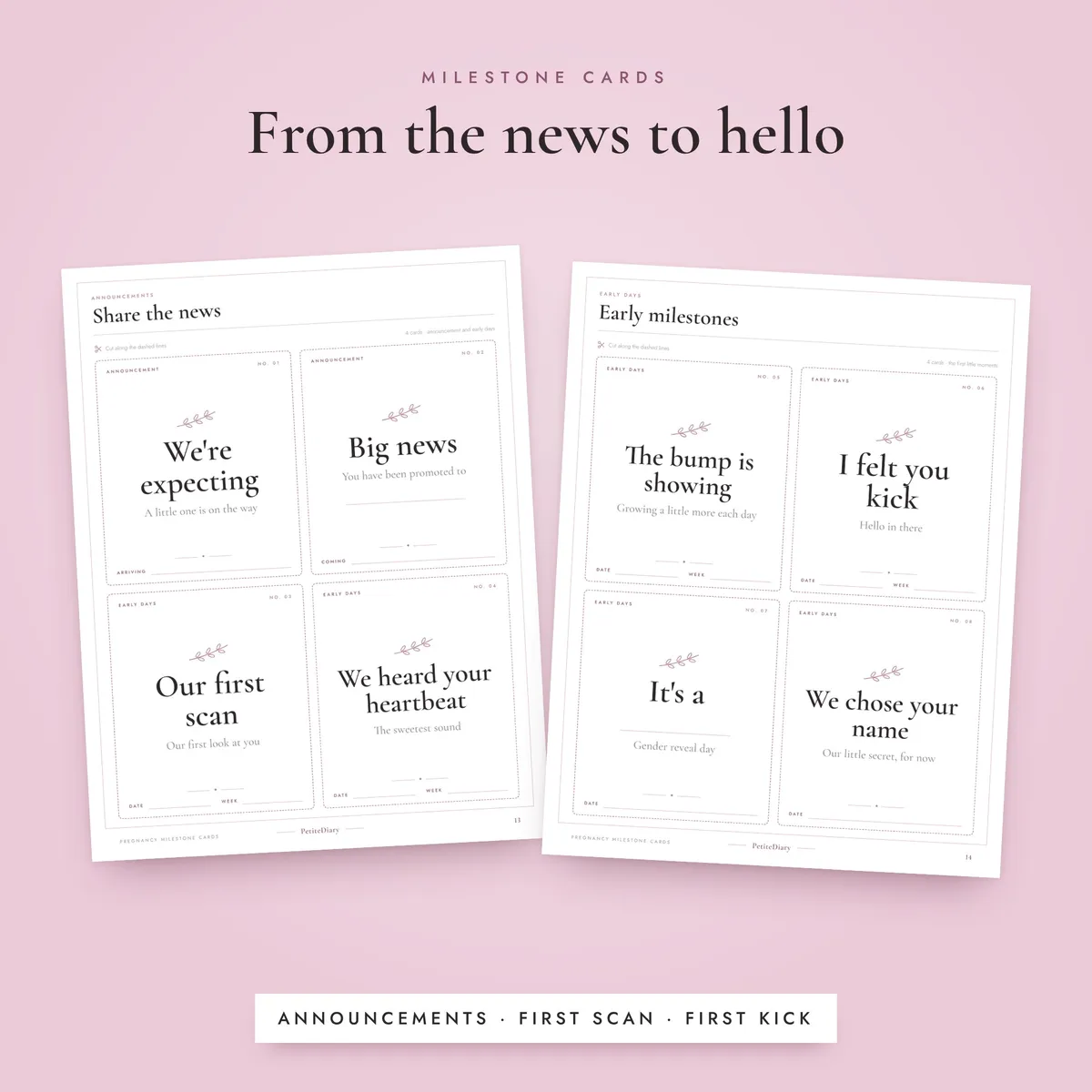 Pregnancy Milestone Cards, image 4