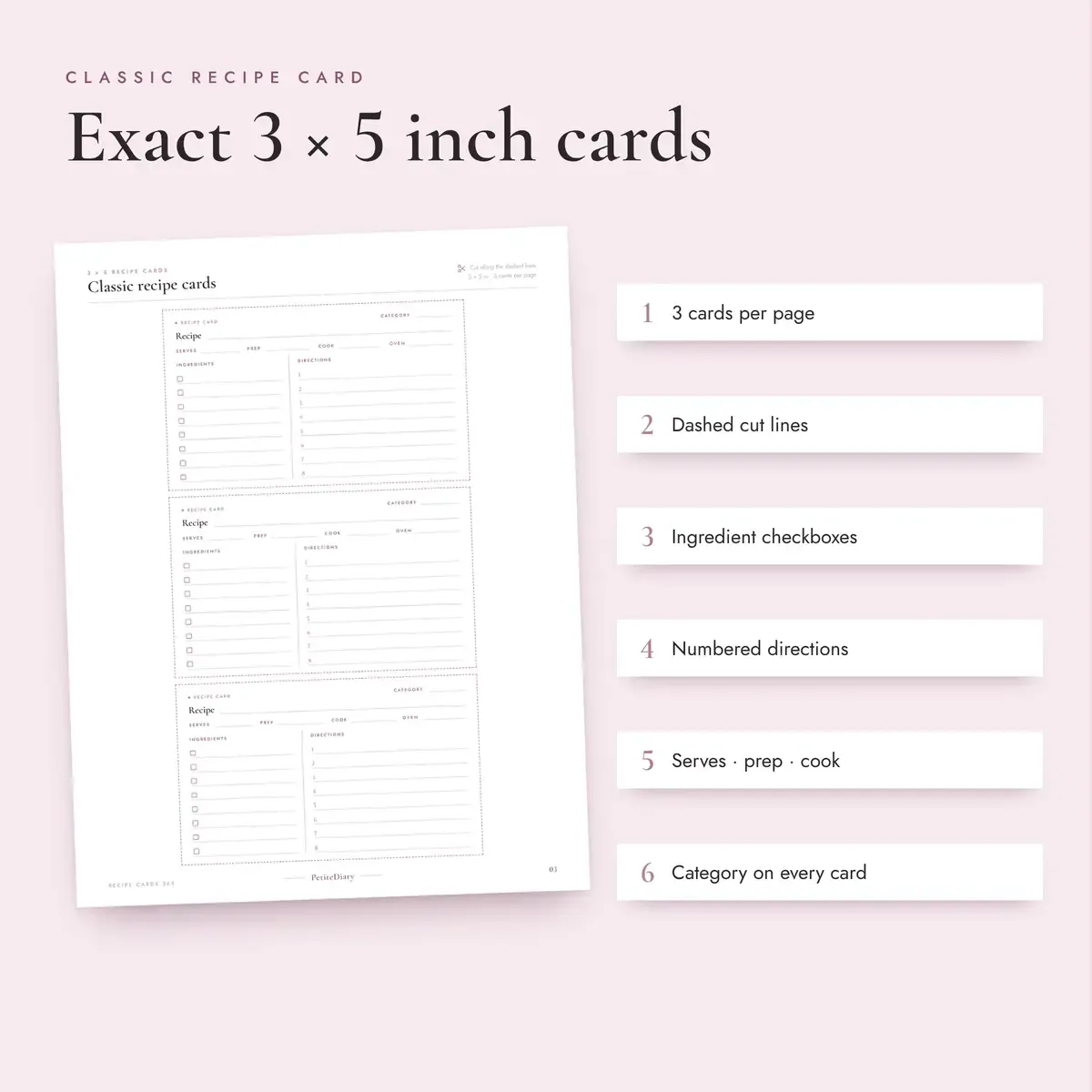 Recipe Cards 3x5, image 3