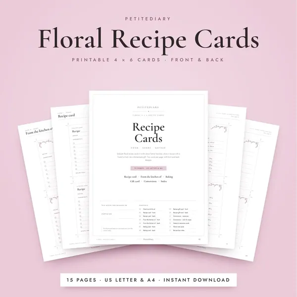 Recipe Cards 4x6