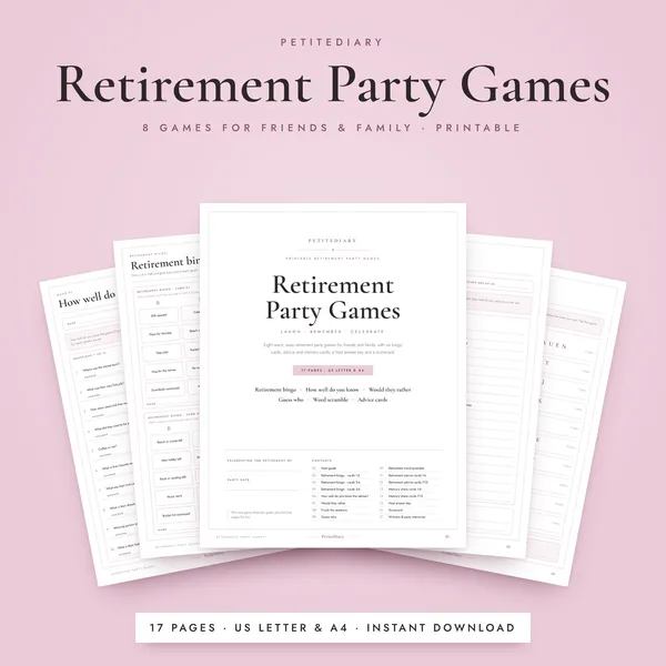 Retirement Party Games