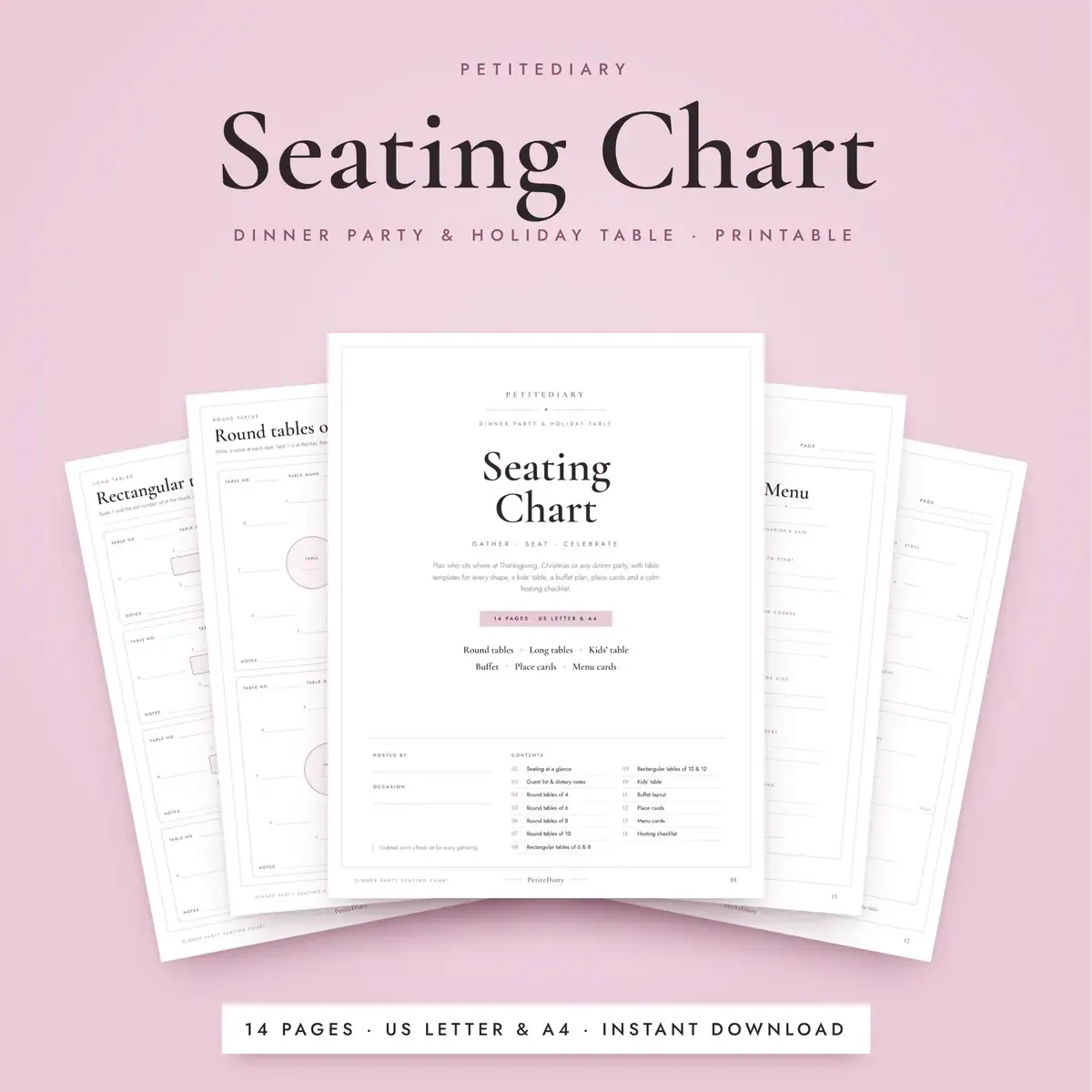 Seating Chart for Dinner Parties