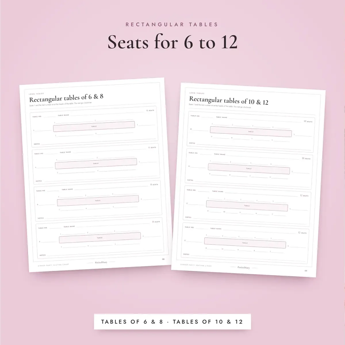 Seating Chart for Dinner Parties, image 4