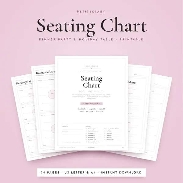 Seating Chart for Dinner Parties