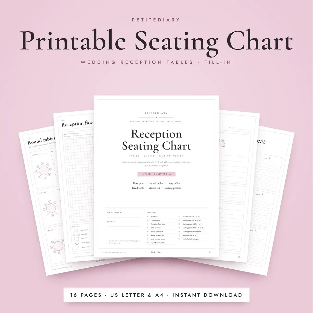 Seating Chart for Wedding Reception