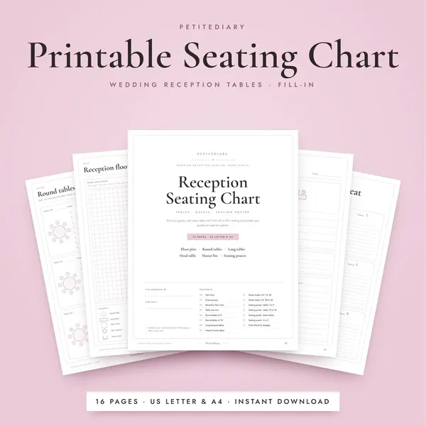 Seating Chart for Wedding Reception