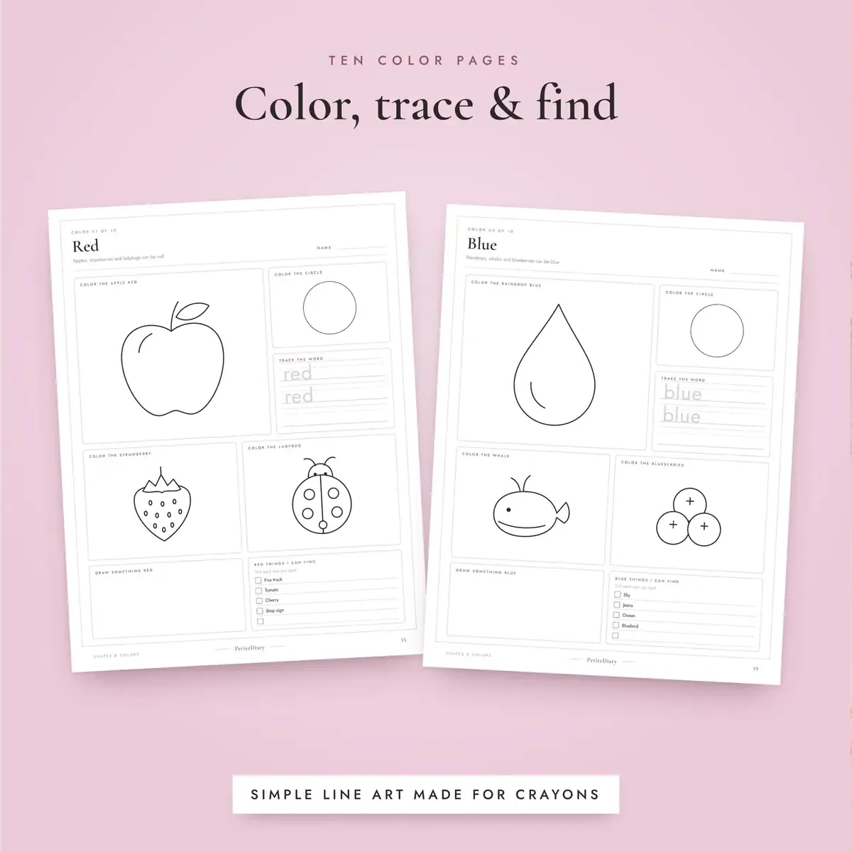 Shapes and Colors Worksheets for Preschool, image 4