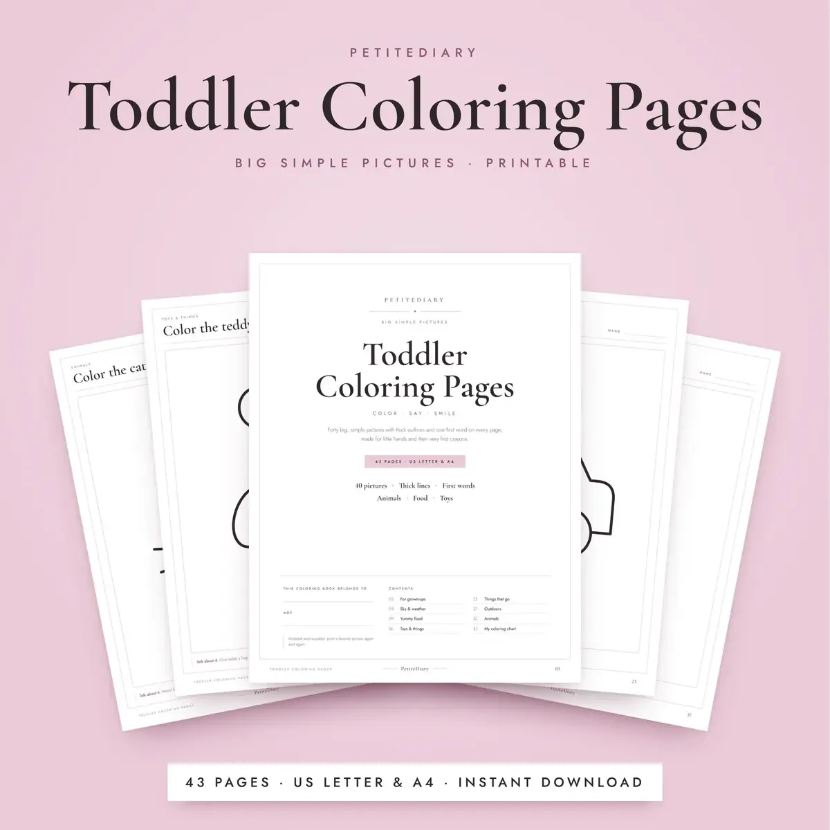 Toddler Coloring Pages
