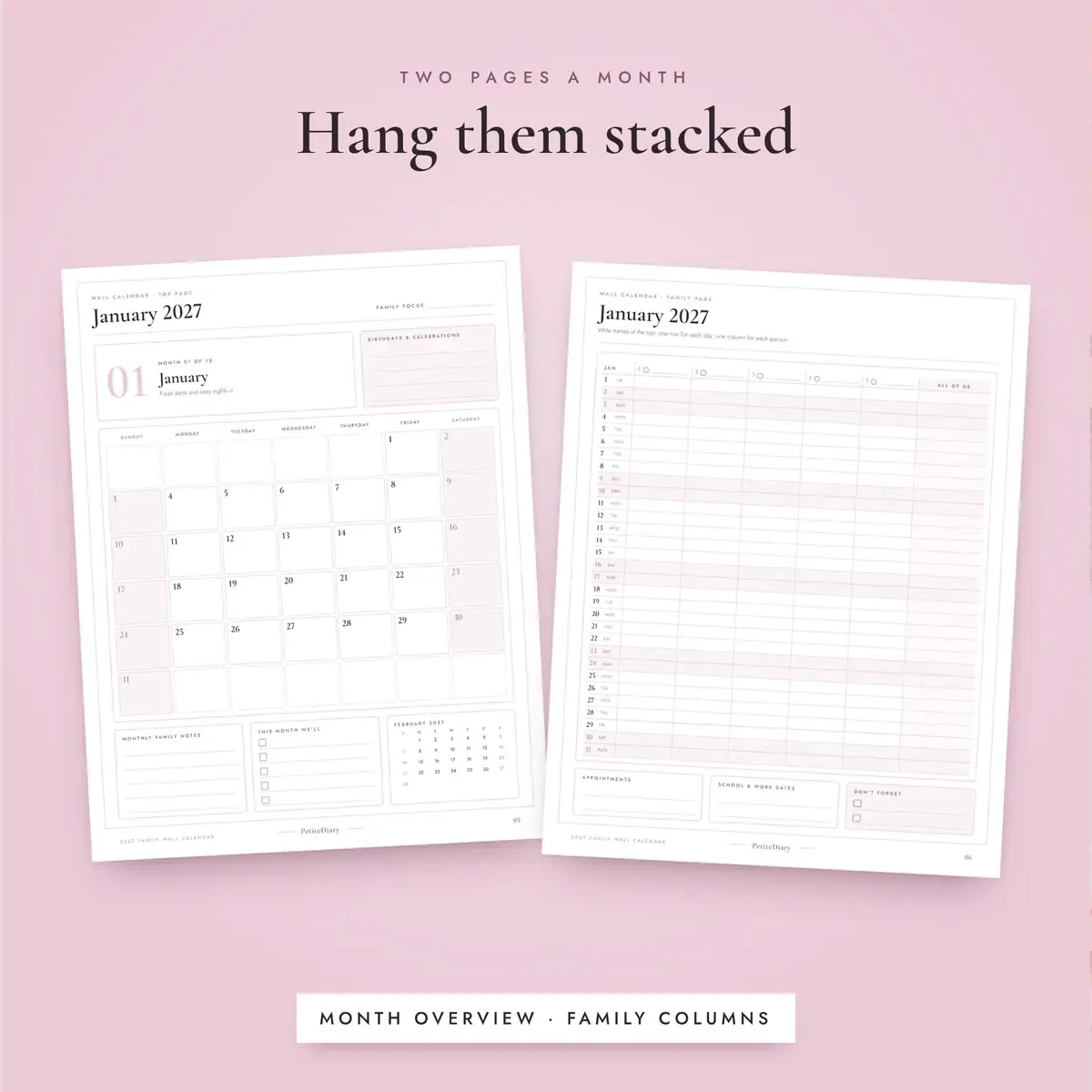 Wall Calendar 2027 for Families, image 4