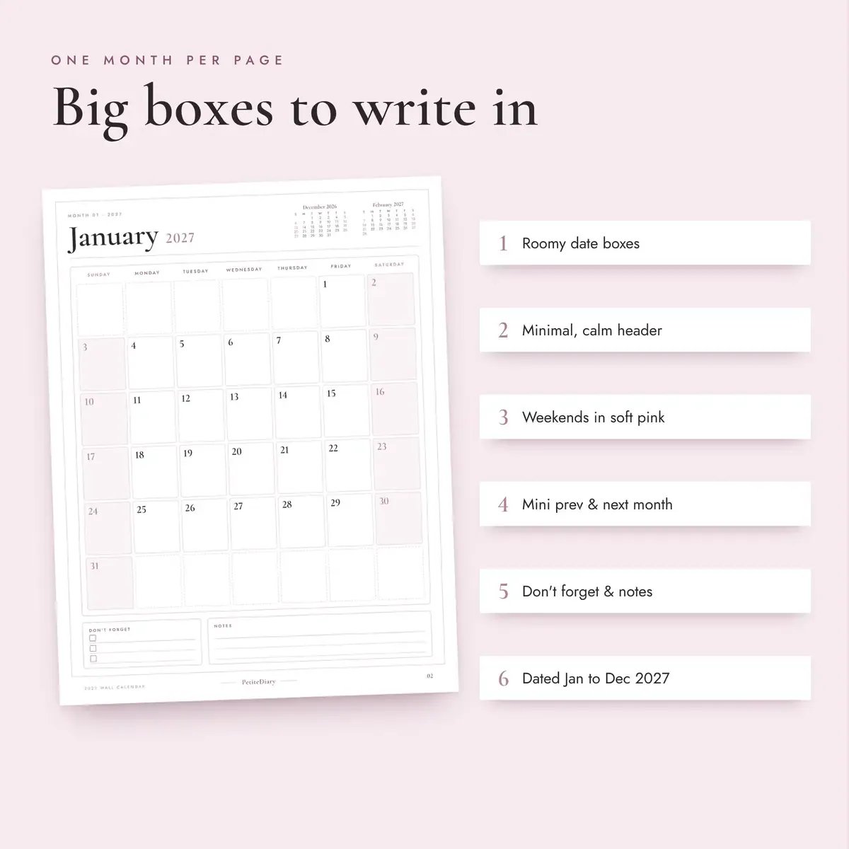 Wall Calendar 2027, image 3