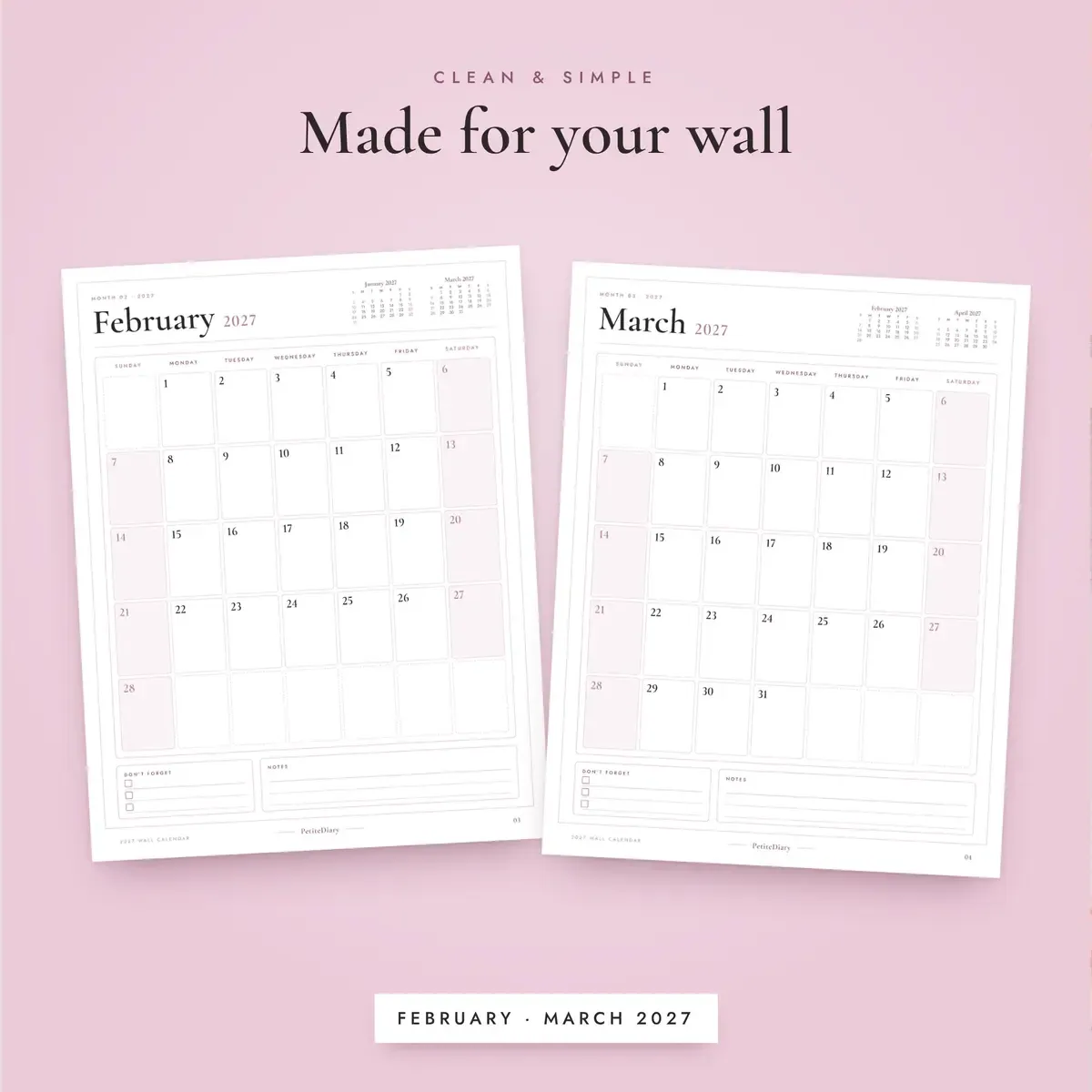 Wall Calendar 2027, image 4
