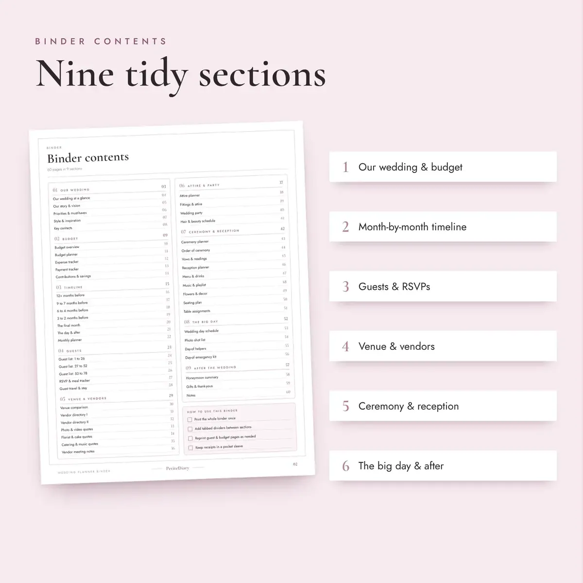Wedding Planner Binder, image 3