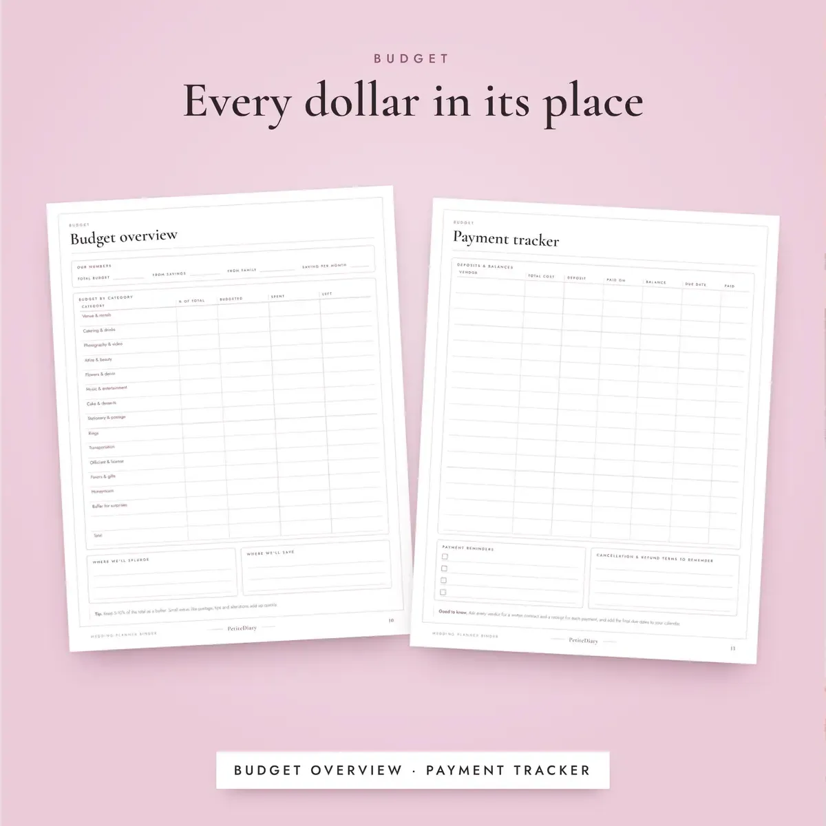 Wedding Planner Binder, image 4