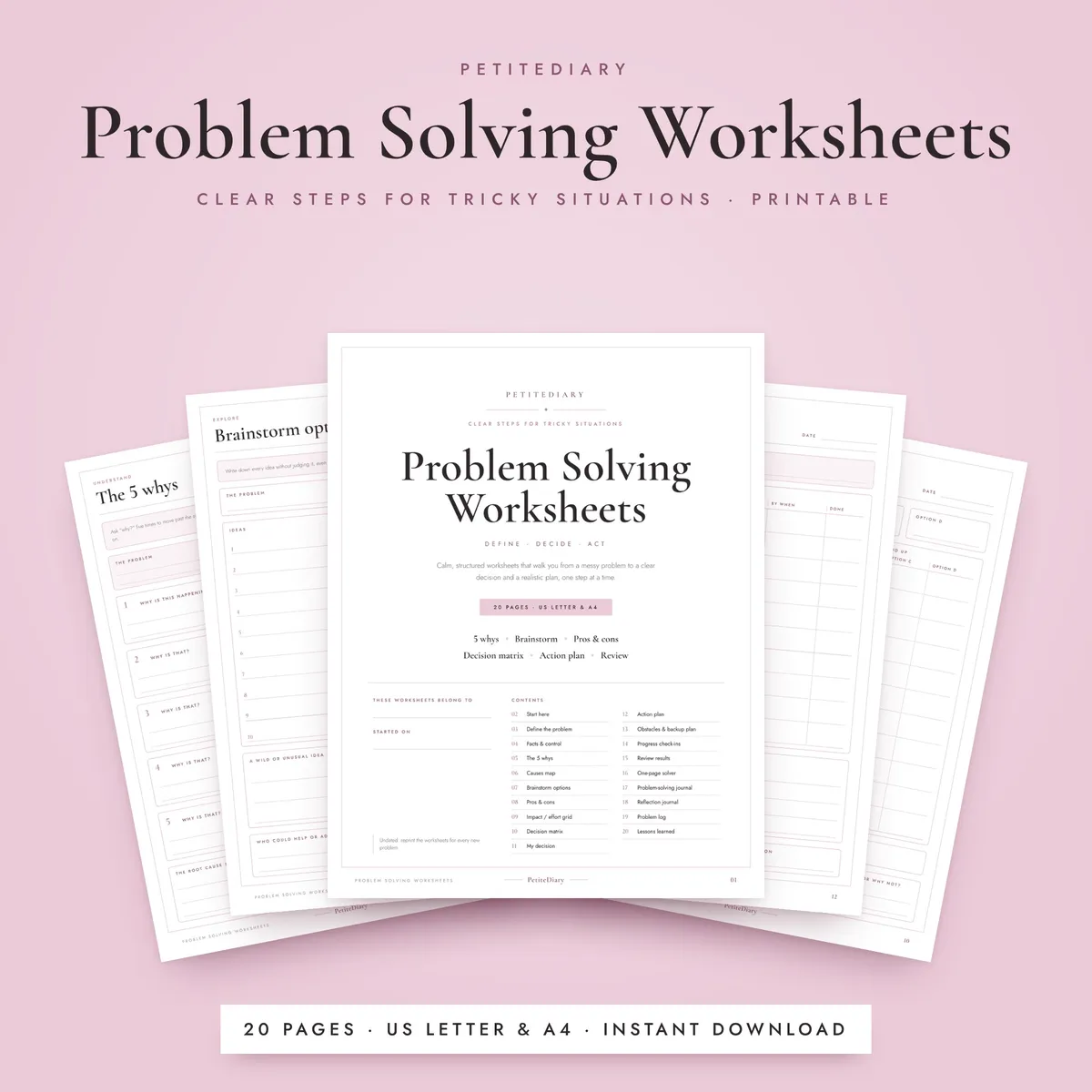 Problem Solving Worksheet