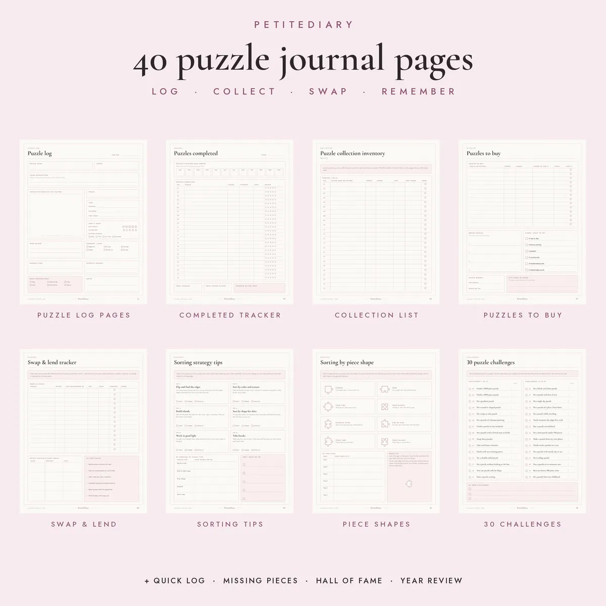 Jigsaw Puzzle Log, image 2