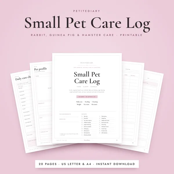 Rabbit Care Log